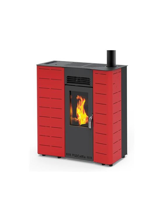 Stufa a pellet canalizzabile extrapiana ventilata - VULCANIA New Slim 11 kW
